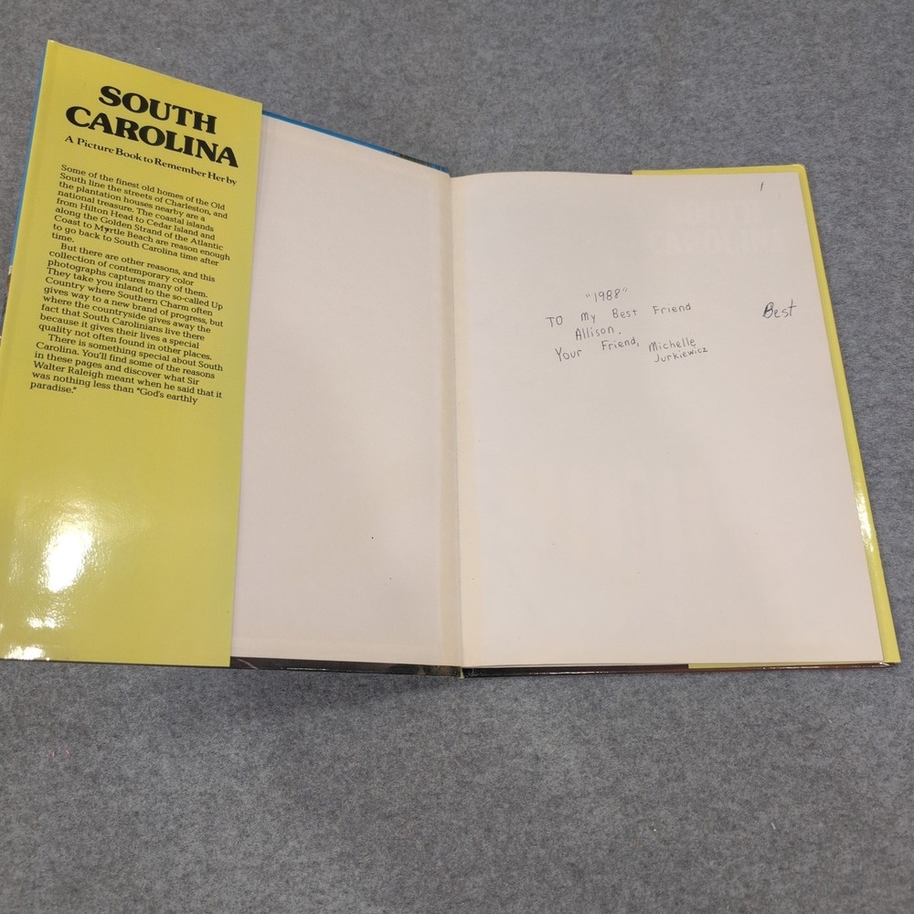 South Carolina A Picture Book to Remember Her By Chris Swan 1987 Crescent Books - Picture 2 of 3
